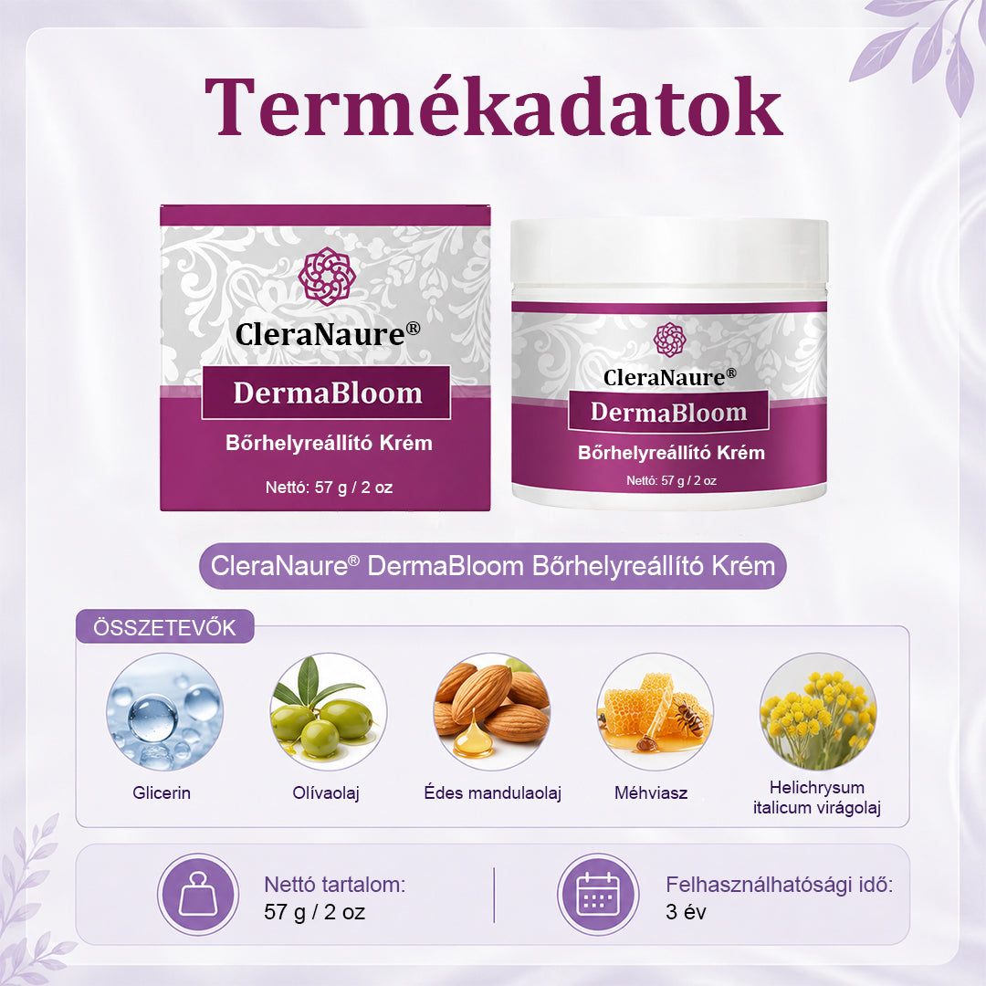💎CleraNaure® DermaBloom Bőrregeneráló Krém
