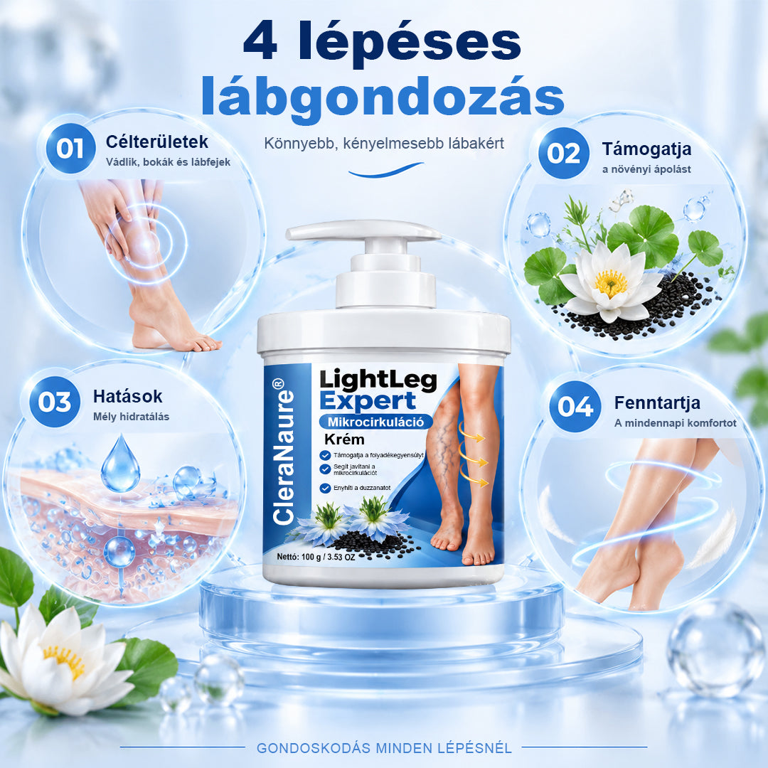 🥇CleraNaure® LightLeg Expert Mikrokeringés Krém