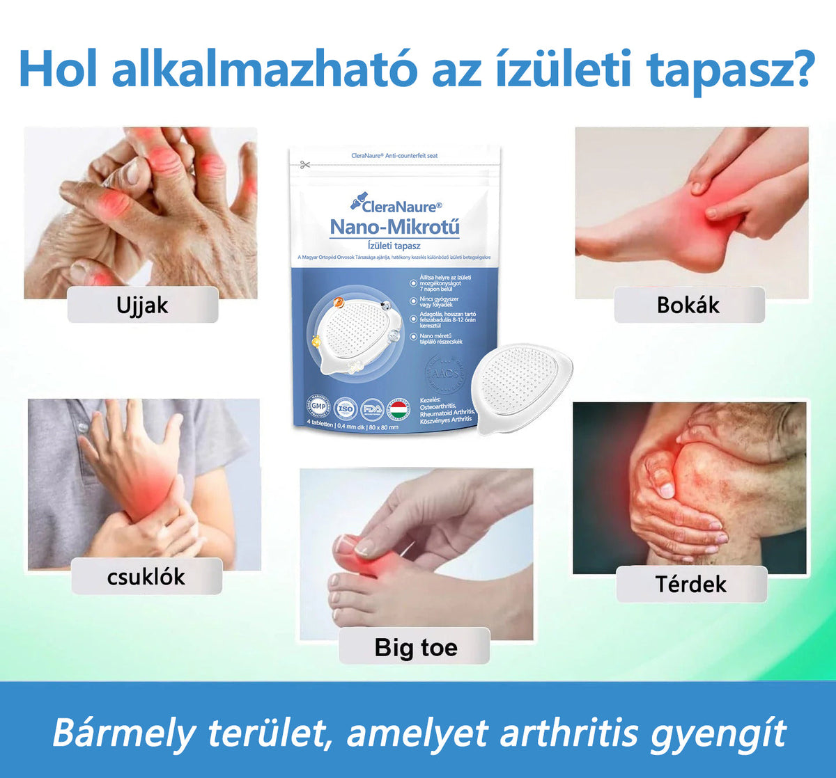 🥇ClearaNature® Nano-tűs közös tapasz
