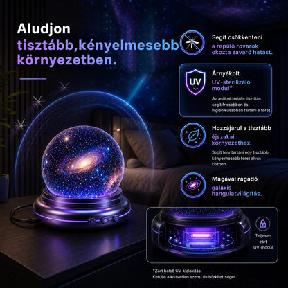 🥇CleraNaure® Új generációs intelligens éjszakai fényprojektor – Dinamikus 5D holografikus látvány HD-minőségben