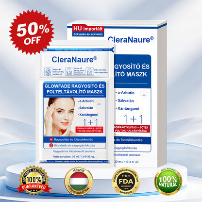 CleraNaure® GlowFade – Fényhozó és Folthalványító Arcmaszk