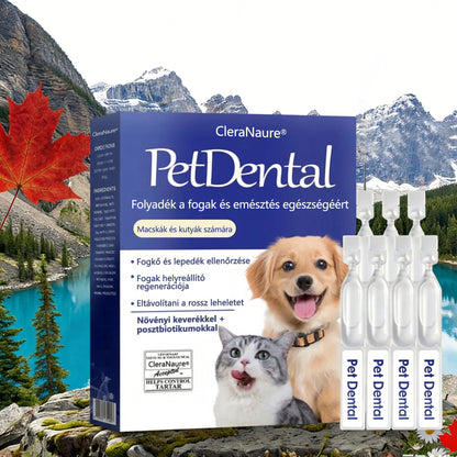 🛡️[Hivatalos áruház] CleraNaure® Pet Dental & Digestive Health Oral Liquid – Frissíti a leheletet, eltávolítja a fogkövet, elősegíti az íny regenerálódását és stabilizálja a fogakat (macskák és kutyák számára) – Ma 80% kedvezménnyel!