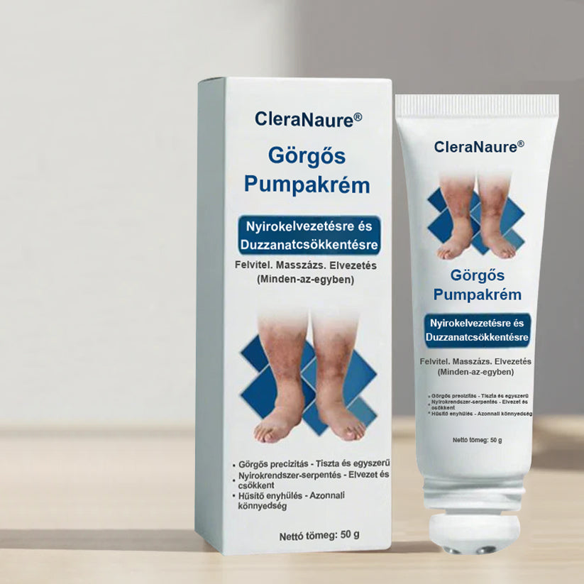 🥇CleraNature® Roll-On Pump Krém a Nyirokdrainázáshoz és Duzzanat Enyhítéséhez