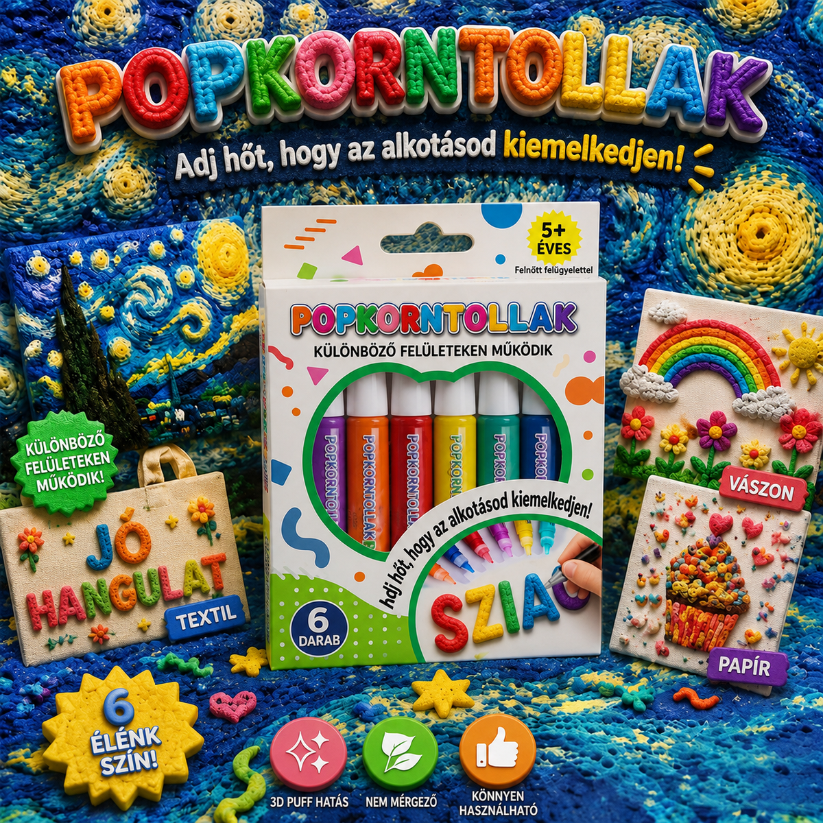 Spóroljon 50%-ot, ha még ma rendel 丨💎Healrize® 3D Relief Art Pen – Változtassa lapos rajzait megérinthető 3D művészetté