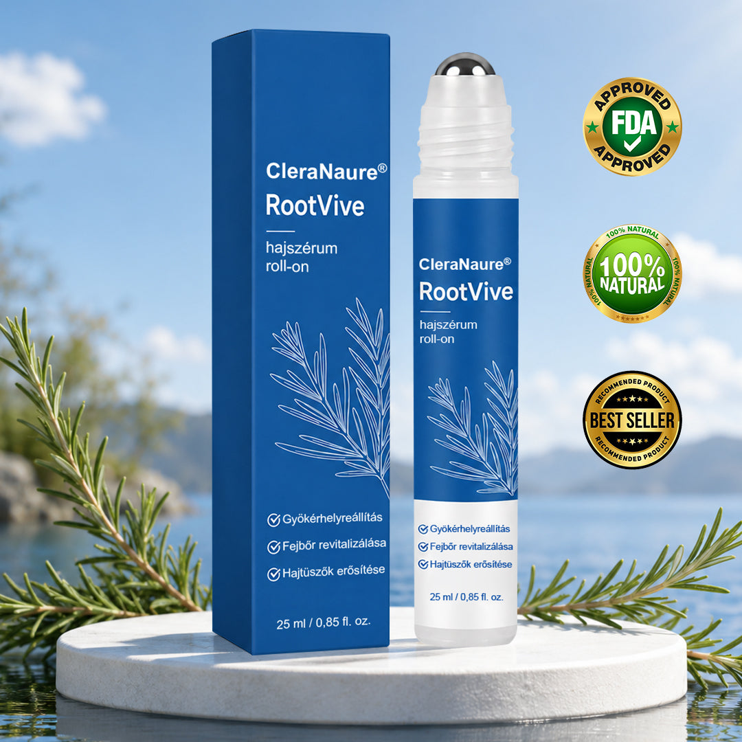 🥇CleraNaure® RootVive Hajnövesztő Fejbőr Szérum Golyós Applikátorral