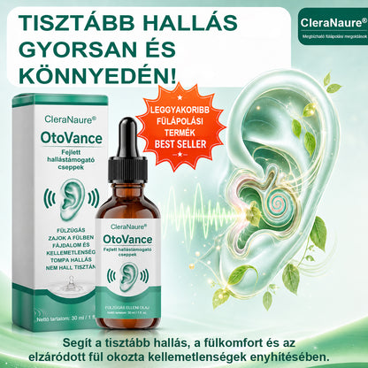 CleraNaure® OtoVance Fejlett Hallástámogató Fülcseppek 👂✨