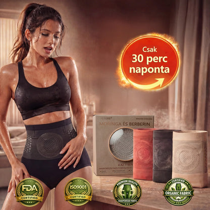 🏆Hivatalos márkabolt | CleraNaure® 2026 Moringa és Berberin 4 az 1-ben mikrorészecskés alakformáló és zsírégető rövidnadrág