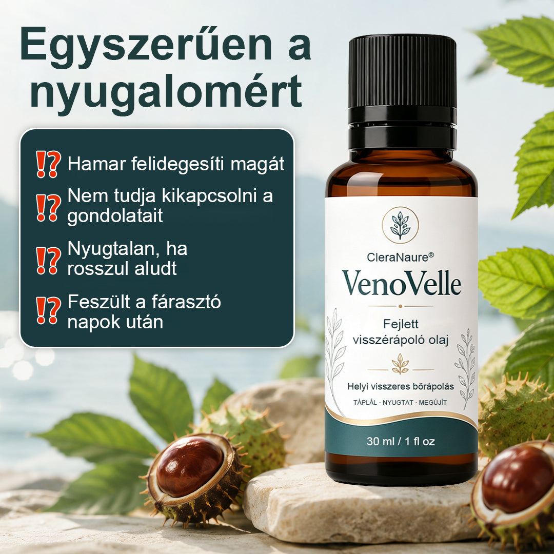 CleraNaure® VenoVelle Fejlett Érrendszeri Ápoló Olaj