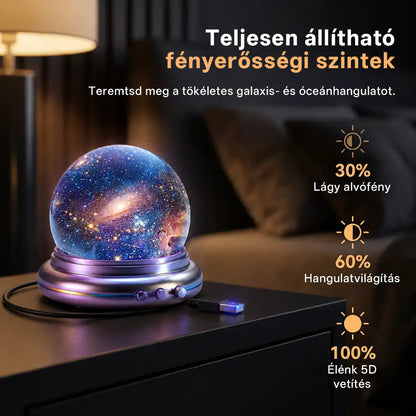 🥇CleraNaure® Új generációs intelligens éjszakai fényprojektor – Dinamikus 5D holografikus látvány HD-minőségben