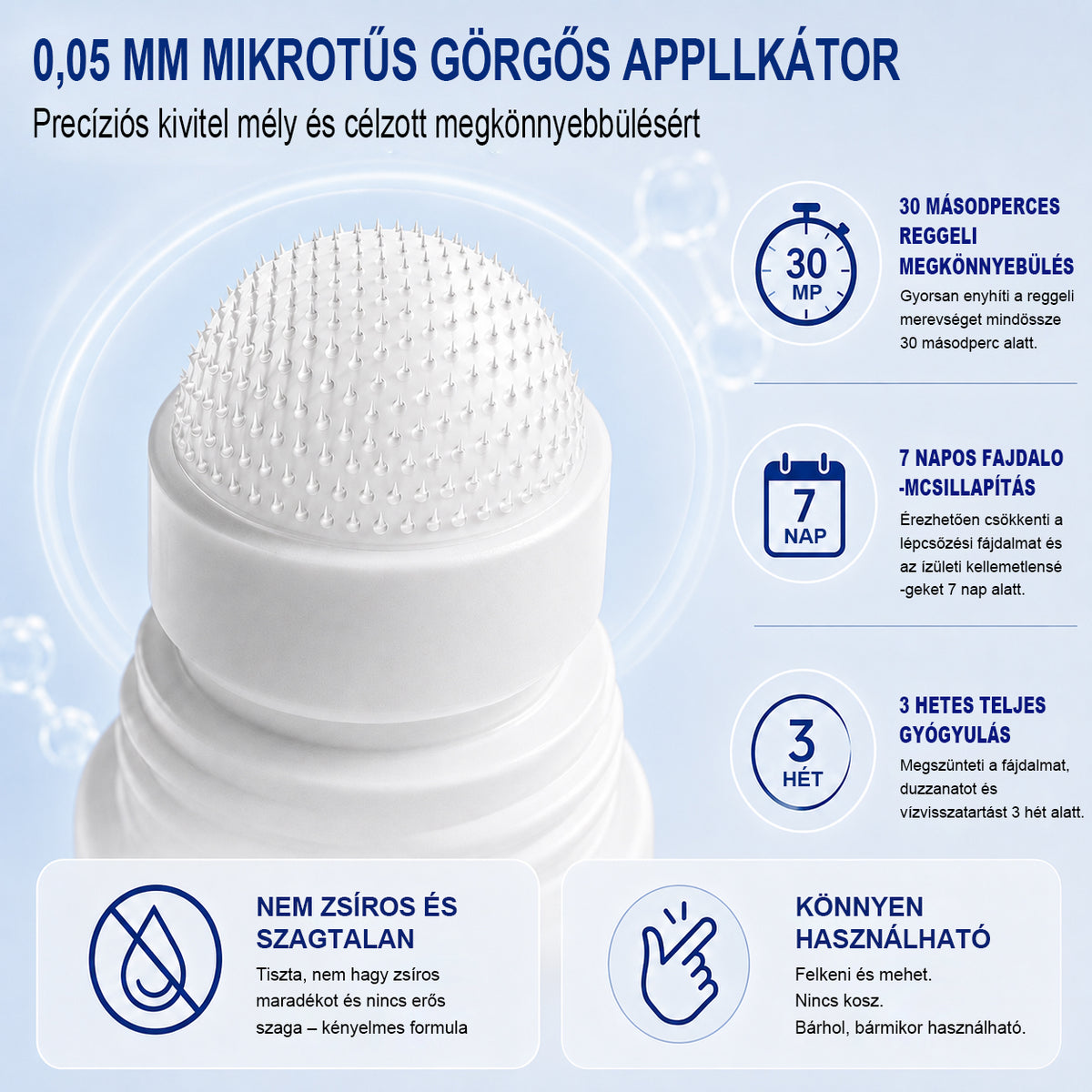 🪐CleraNaure® ✅ 0,05 mm-es mikro-tűs csont- és ízületi görgő 🌈