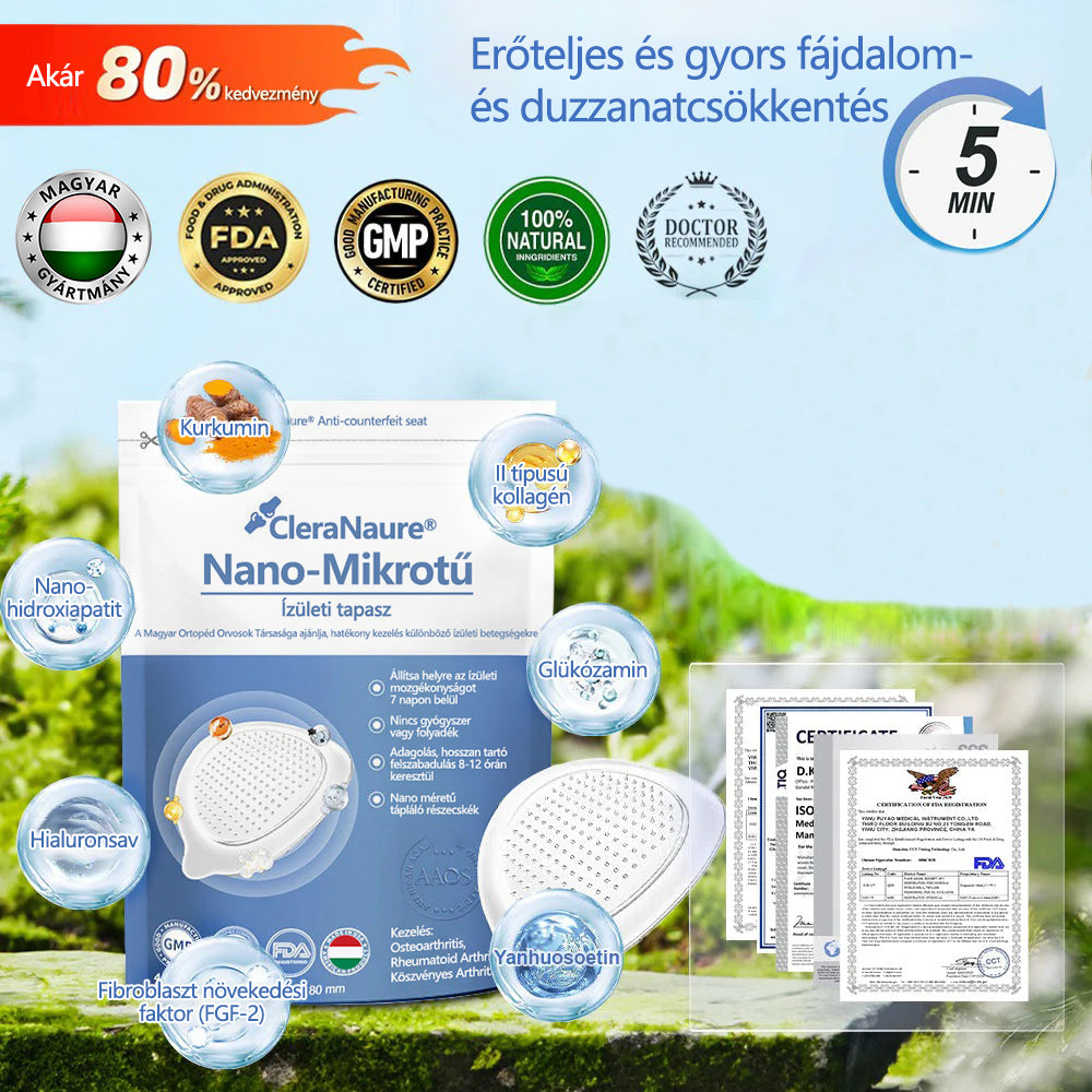 🥇ClearaNature® Nano-tűs közös tapasz