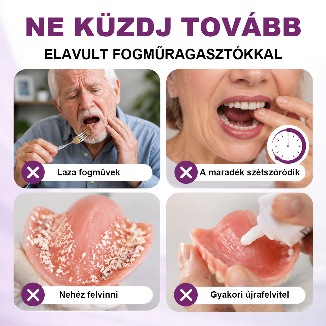 CleraNaure® DentuSeal 5D Advanced Denture Cushion Adhesive 🦷 Akár 5 napig tartó rugalmas párnázott rögzítés