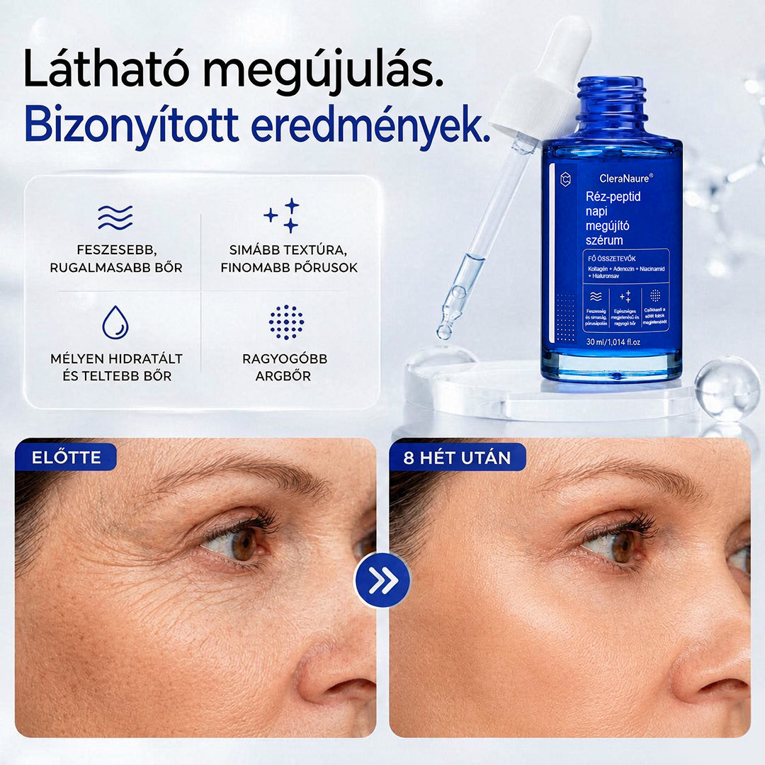 CleraNaure® Rézpeptid Napi Megújító Szérum
