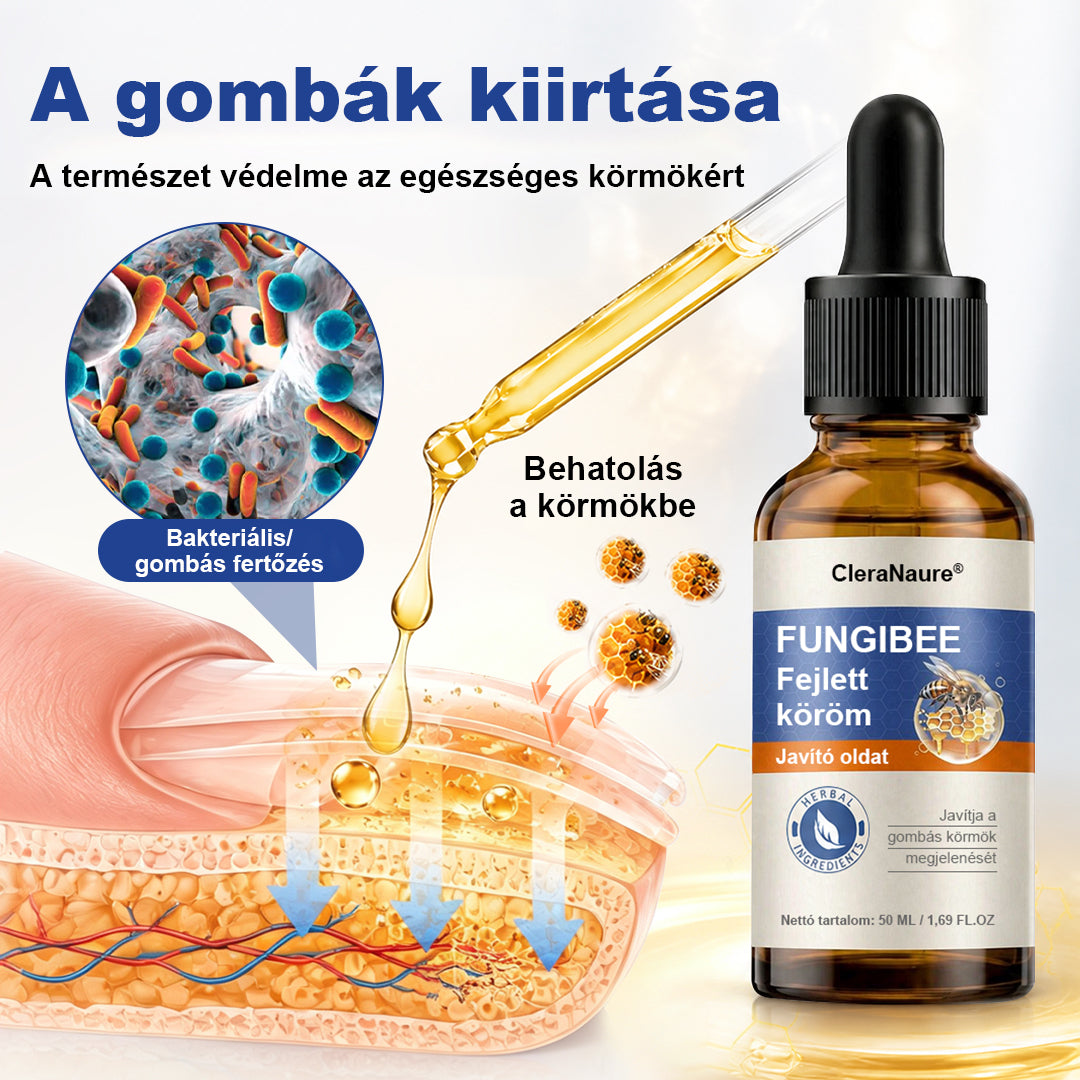 CleraNaure® FungiBee Fejlett Körömjavító Oldat