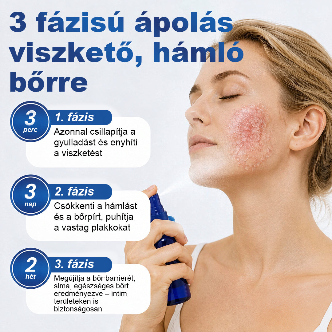 🥇CleraNaure® PsoriaMucin Dörzsölésmentes Viszketés- és Pikkelyenyhítő Permet