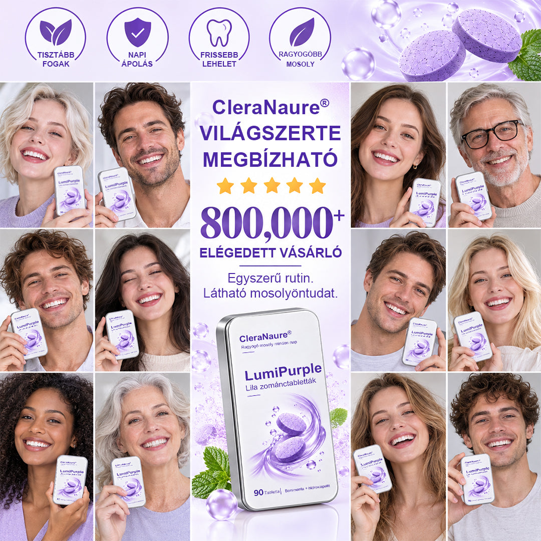 🥇CleraNaure® LumiPearl Lila Zománctabletták