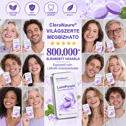 🥇CleraNaure® LumiPearl Lila Zománctabletták