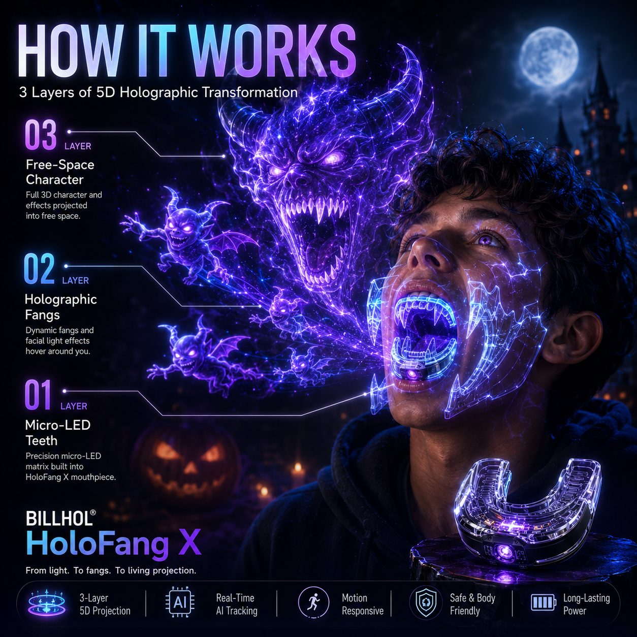 𝐁𝐢𝐥𝐥𝐡𝐨𝐥®  𝐇𝐎𝐋𝐎𝐅𝐀𝐍𝐆 𝐗 𝐅𝐔𝐓𝐔𝐑𝐄-𝐆𝐄𝐍 𝐏𝐇𝐎𝐓𝐎𝐍𝐈𝐂 𝐌𝐈𝐂𝐑𝐎-𝐋𝐄𝐃 𝐒𝐌𝐀𝐑𝐓 𝐖𝐀𝐕𝐄𝐆𝐔𝐈𝐃𝐄 𝐃𝐲𝐧𝐚𝐦𝐢𝐜 𝟓𝐃 𝐇𝐨𝐥𝐨𝐠𝐫𝐚𝐩𝐡𝐢𝐜 𝐓𝐫𝐚𝐧𝐬𝐟𝐨𝐫𝐦𝐚𝐭𝐢𝐨𝐧 𝐌𝐨𝐮𝐭𝐡𝐩𝐢𝐞𝐜𝐞