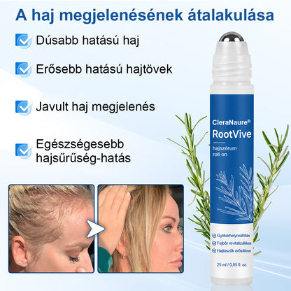 🥇CleraNaure® RootVive Hajnövesztő Fejbőr Szérum Golyós Applikátorral