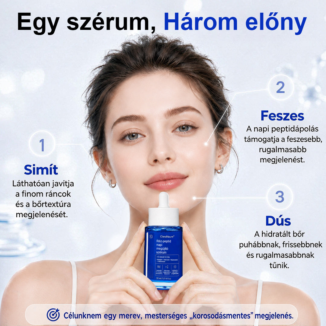 CleraNaure® Rézpeptid Napi Megújító Szérum