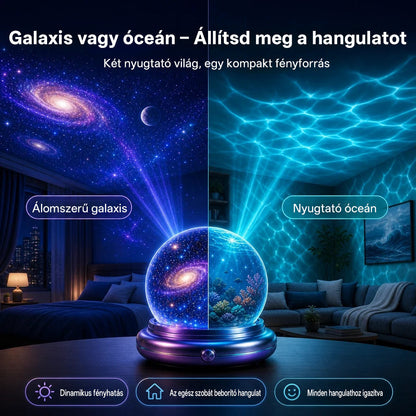 🥇CleraNaure® Új generációs intelligens éjszakai fényprojektor – Dinamikus 5D holografikus látvány HD-minőségben
