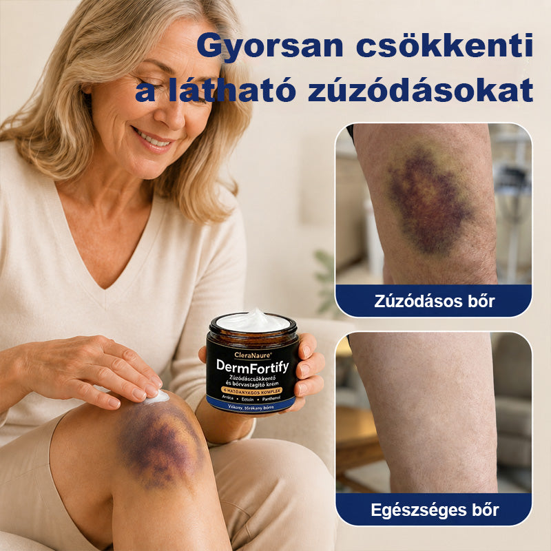 CleraNaure® DermFortify – Fejlett véraláfutás-halványító és bőrvastagító krém vékony, törékeny bőrre