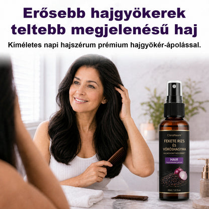 💎CleraNaure® Fekete rizs és vöröshagyma hajnövekedést támogató spray