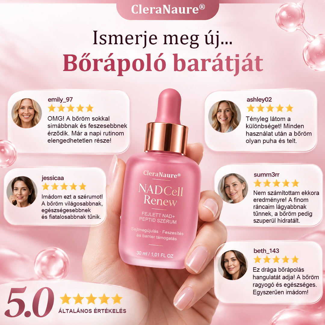 CleraNaure® NADCell Renew – Fejlett NAD+ peptid szérum