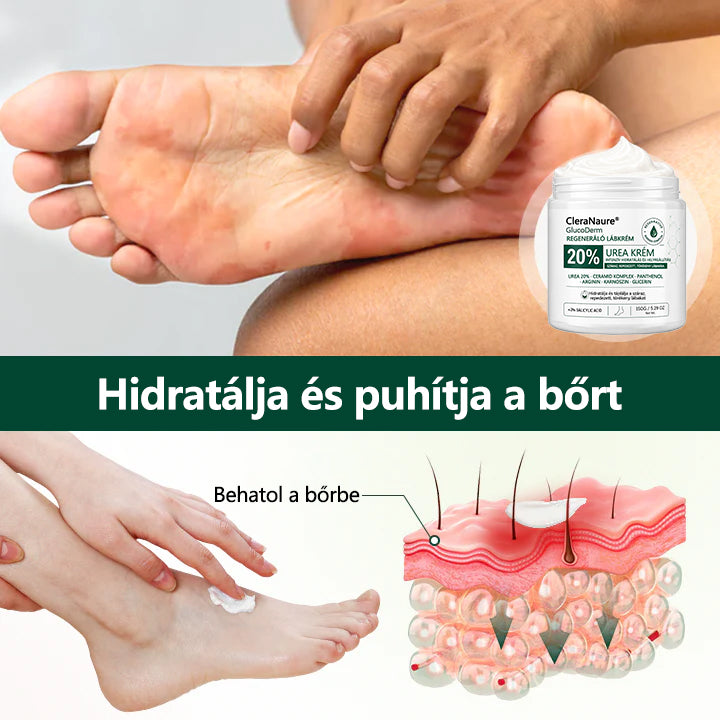 CleraNaure®GlucoDerm Regeneráló Lábkrém