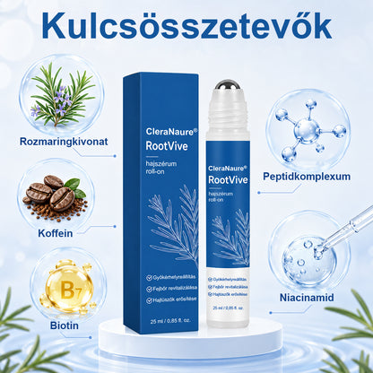 🥇CleraNaure® RootVive Hajnövesztő Fejbőr Szérum Golyós Applikátorral