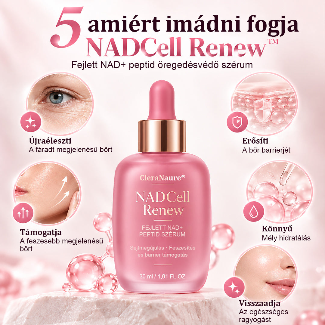 CleraNaure® NADCell Renew – Fejlett NAD+ peptid szérum