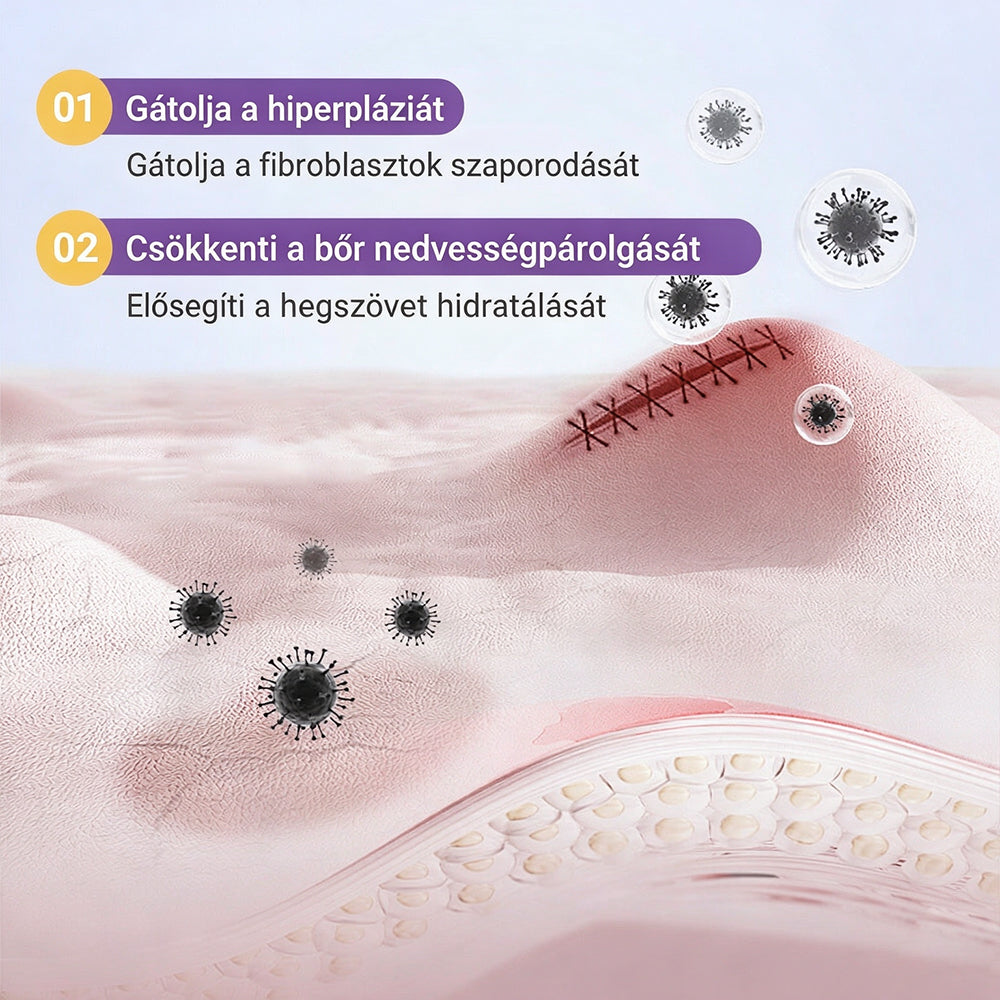 🥇CleraNaure® Hyaluronsavas Nanomikrotű-hegjavító Tapasz