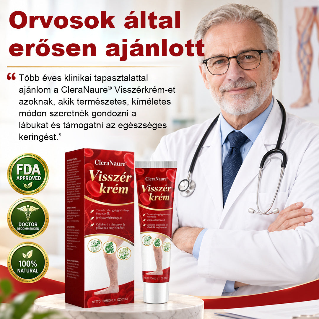 🥇CleraNaure® visszérkezelő krém