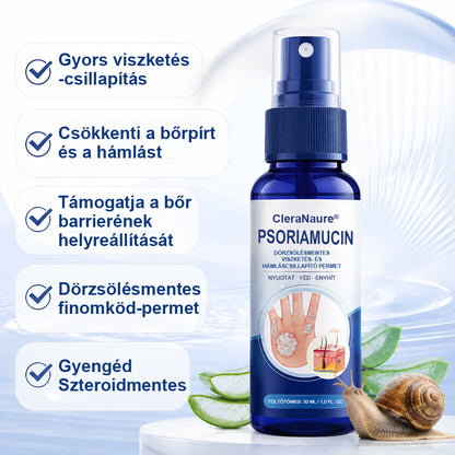🥇CleraNaure® PsoriaMucin Dörzsölésmentes Viszketés- és Pikkelyenyhítő Permet