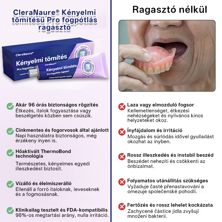 🥇CleraNaure® Comfort Seal Pro Fogsor Ragasztó