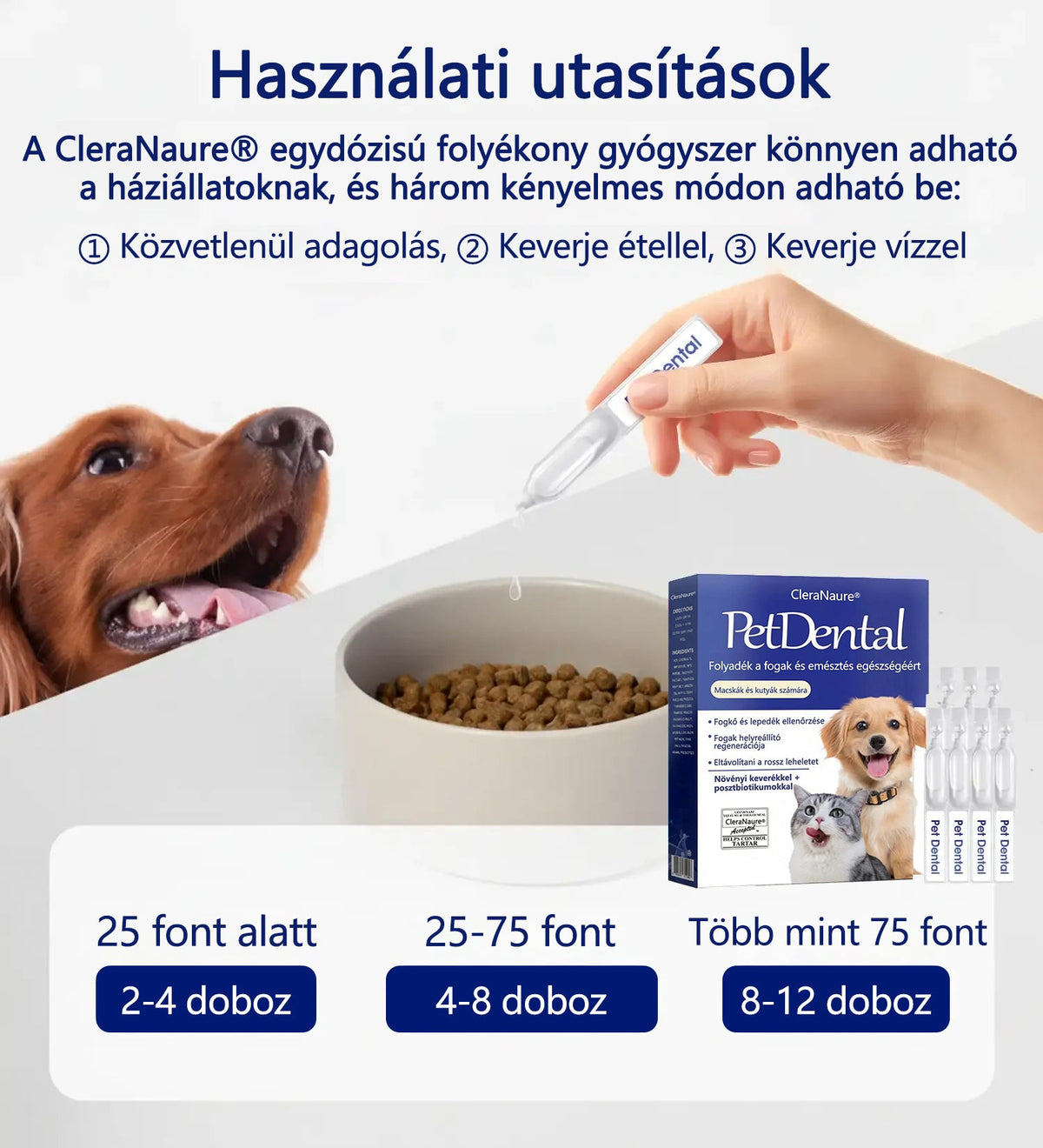 🛡️[Hivatalos áruház] CleraNaure® Pet Dental & Digestive Health Oral Liquid – Frissíti a leheletet, eltávolítja a fogkövet, elősegíti az íny regenerálódását és stabilizálja a fogakat (macskák és kutyák számára) – Ma 80% kedvezménnyel!