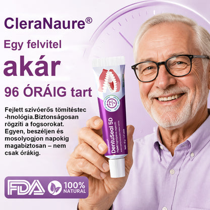 CleraNaure® DentuSeal 5D Advanced Denture Cushion Adhesive 🦷 Akár 5 napig tartó rugalmas párnázott rögzítés
