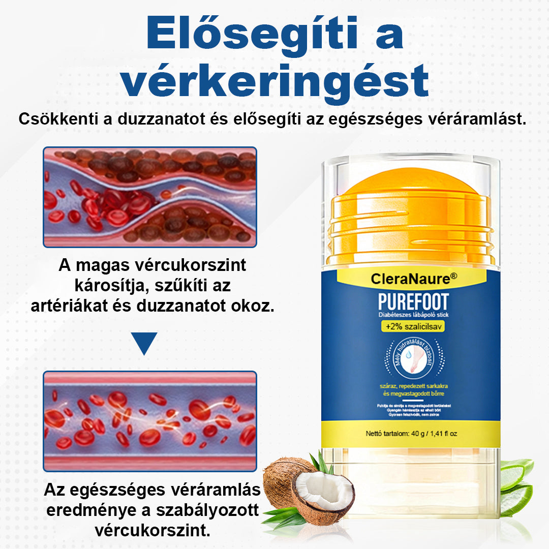 CleraNaure® PureFoot – Diabéteszes Lábápoló Stick
