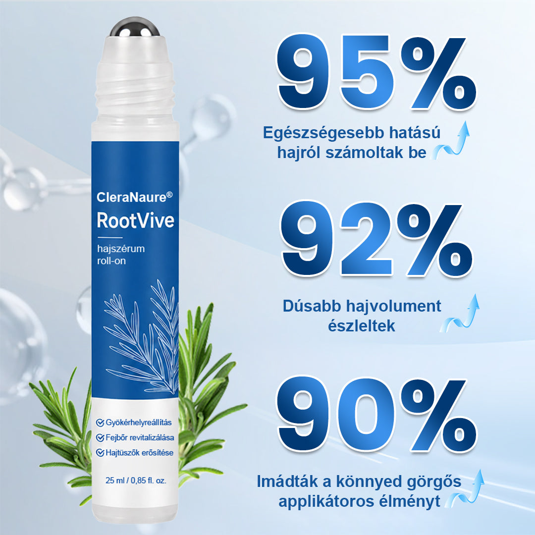 🥇CleraNaure® RootVive Hajnövesztő Fejbőr Szérum Golyós Applikátorral