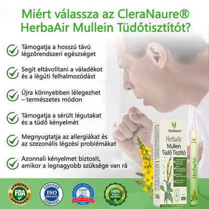 CleraNaure® HerbaAir Mullein Tüdőtisztító