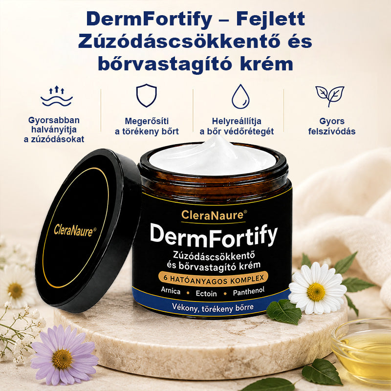 CleraNaure® DermFortify – Fejlett véraláfutás-halványító és bőrvastagító krém vékony, törékeny bőrre