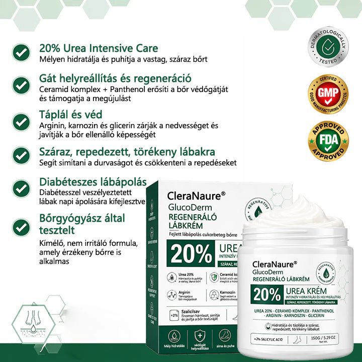 CleraNaure®GlucoDerm Regeneráló Lábkrém
