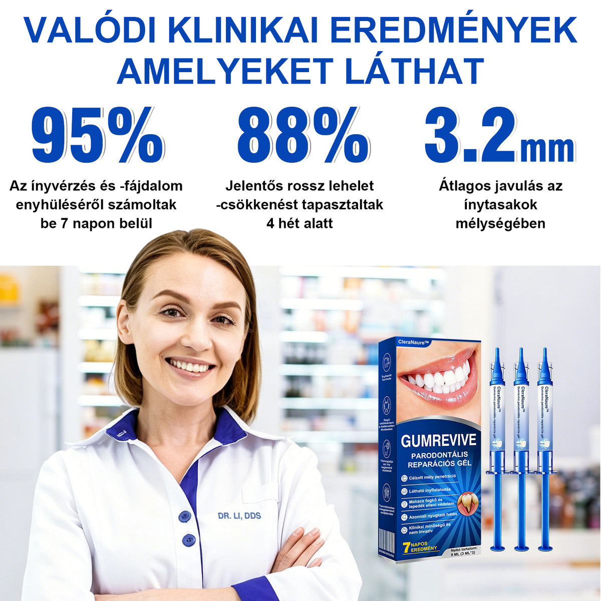 🍀CleraNaure® GumRevive – Fogágy-helyreállító Gél✨