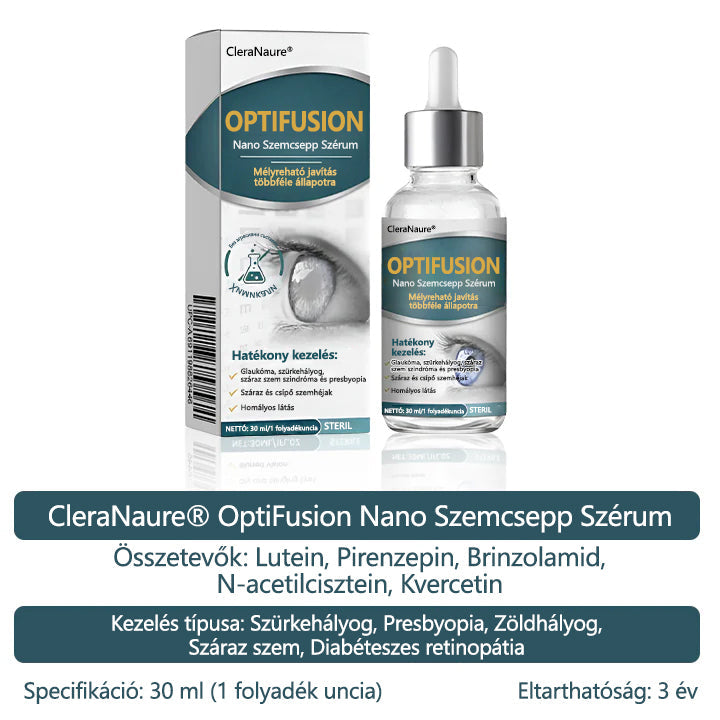 CleraNaure® Optifusion Nano Szemcsepp Szérum-A nanotechnológia visszaállítja a tiszta látást, szemüveg nélkül, műtét nélkül