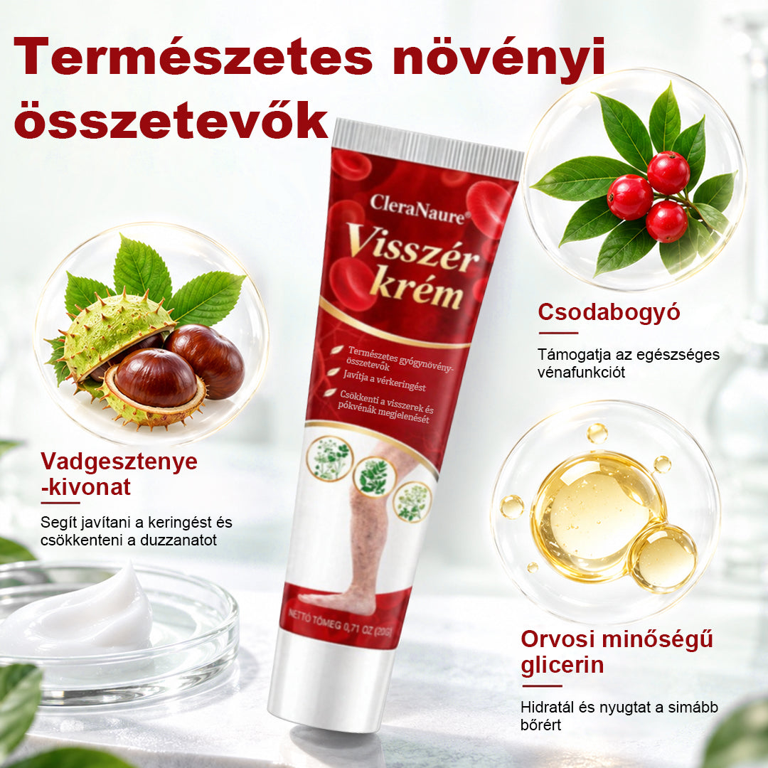 🥇CleraNaure® visszérkezelő krém