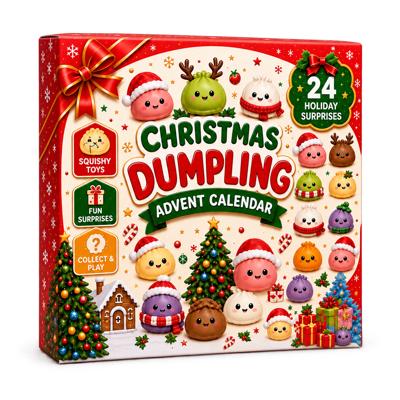 🎅 CHRISTMAS SPECIAL | 24 Days of Mini Squishies – Cute 2026 Advent Calendar with Daily Dumpling Surprises