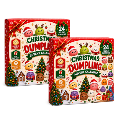 🎅 CHRISTMAS SPECIAL | 24 Days of Mini Squishies – Cute 2026 Advent Calendar with Daily Dumpling Surprises