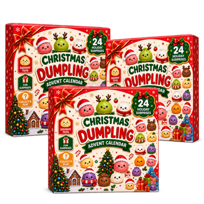 🎅 CHRISTMAS SPECIAL | 24 Days of Mini Squishies – Cute 2026 Advent Calendar with Daily Dumpling Surprises